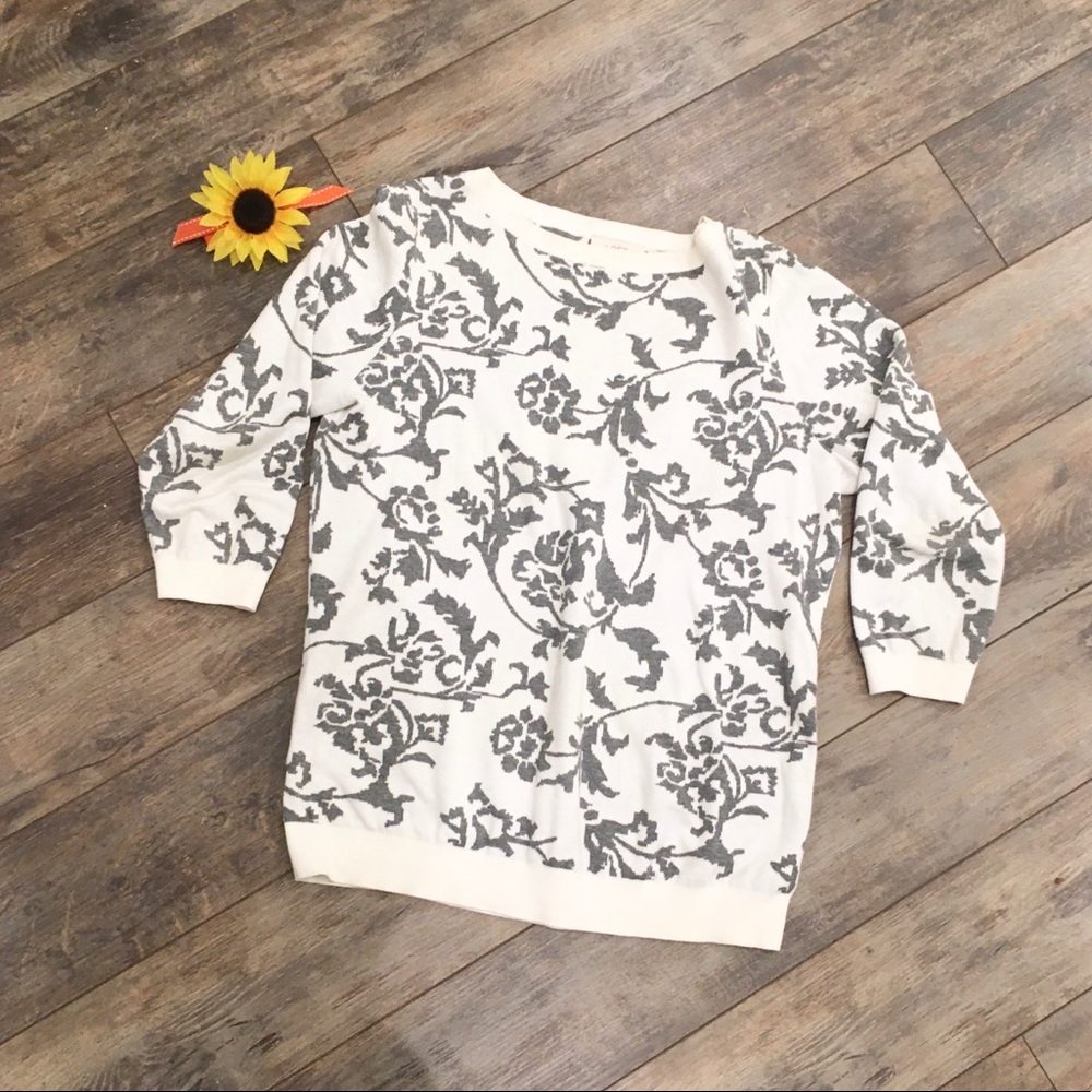 💜2/$20💜 LOFT petite 3/4 sleeved sweater